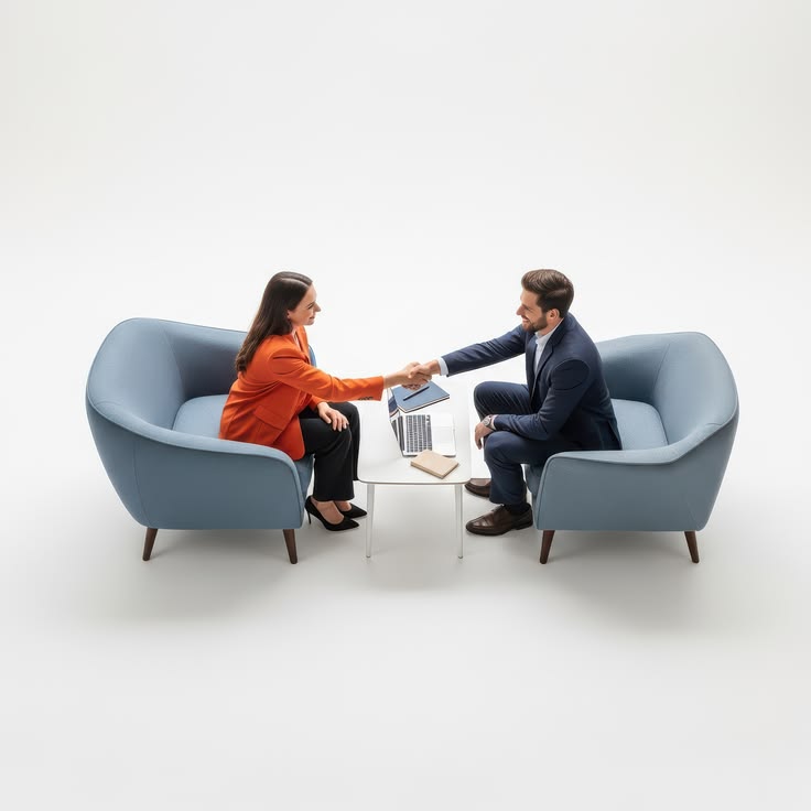 Professionnels concluant un accord